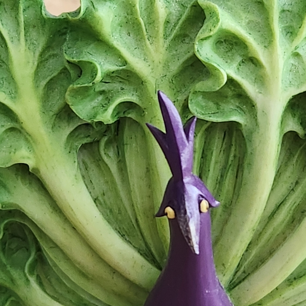 Enesco Home Grown Eggplant Chinese Cabbage Peacock - Picture 10 of 12